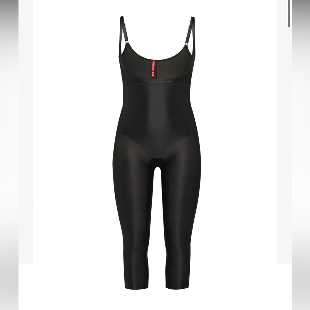 Spanx “suit your fancy open bust catsuit”